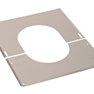 PLAQUE DE FINITION 0? A 30? INOX 200 2 PARTIES