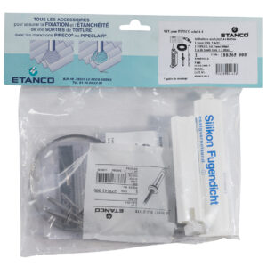 KIT BAC ACIER 1 (16 vis + 1Pipesil + Bande inox)