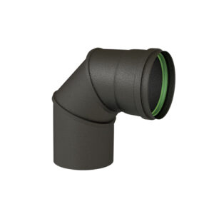 COUDE EQ 90? NOIR MAT D.100 + JOINT VITON