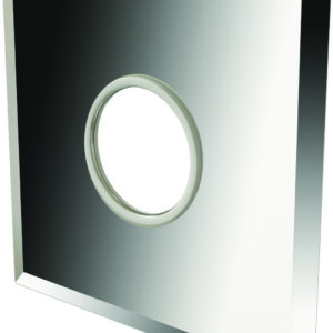 PLAQUE MURAL INOX EXT. ISOTEN + JOINT d.130 ext.