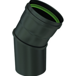 COUDE 30° NOIR MAT D.100 + JOINT VITON