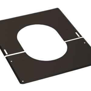 PLAQUE DE FINITION 30° A 45° INOX 125 NOIRE