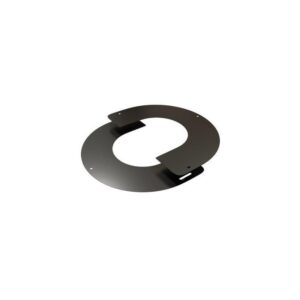 PLAQUE DE FINITION RONDE 0° A 30° 125 NOIRE