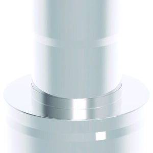 ADAPTATEUR DP-SP ? 300/300 x0,5 mm DOUBLE PAROI INOX 304/304 2R