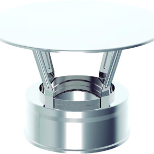 CHAPEAU PARE-PLUIE ? 125 x0,4 mm DOUBLE PAROI INOX 316L/304 2R