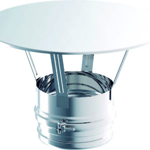 CHAPEAU PARE-PLUIE ? 130 x0,4 mm SIMPLE PAROI INOX 304 2R