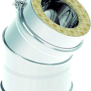 COUDE 30? ? 100 x0,4 mm DOUBLE PAROI INOX 304/304 2R