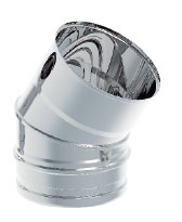 COUDE 30? ? 130 x0,4 mm SIMPLE PAROI INOX 304 2R