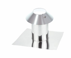 SOLIN HORIZONTAL AVEC COLLERETTE 75mm ? 130 mm ACCESSOIRES INOX 304 2R