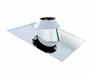 SOLIN INOX 25/45? AVEC COLLERETTE 75mm ? 250 x0,5 mm ACCESSOIRES INOX 304 2R