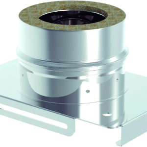 SUPPORT MURAL BASE ? 100 x0,4 mm DOUBLE PAROI INOX 316L/304 2R