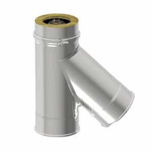 T? 135? ? 100x0,4 mm PIQUAGE M?LE AVEC JOINT ? 100 DOUBLE PAROI INOX 316L/304 2R