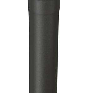 TUYAU   33CM NOIR MAT D.100 + JOINT VITON