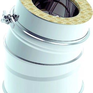 COUDE 15? ? 100 x0,4 mm DOUBLE PAROI INOX 304/304 2R