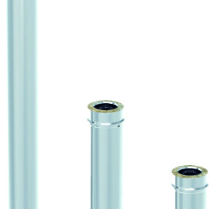 ?L?MENT DROIT ? 100 x1000x0,4 mm DOUBLE PAROI INOX 304/304 2R