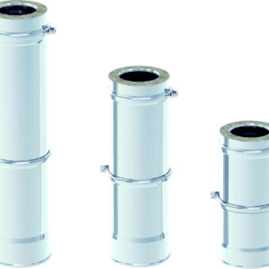 ?L?MENT T?LESCOPIQUE ? 130 x500-900x0,4 mm DOUBLE PAROI INOX 316L/304 2R