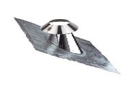 SOLIN EN PLOMB 25/45? AVEC COLLERETTE 75mm ? 180 x0,4 mm ACCESSOIRES INOX 304 2R